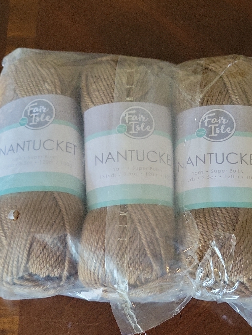 Fair Isle Nantucket Super Bulky Yarn - Walnut
